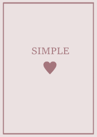 SIMPLE HEART -vintage purple-