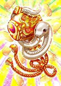 干支の辰巳パワー【白蛇と辰の小槌】