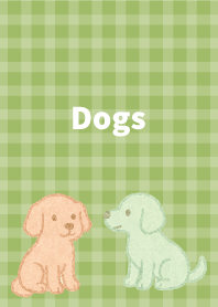 Lazy Dogs2 on moss green