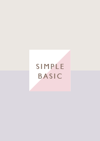 Simple Sweet / Purple&Beige