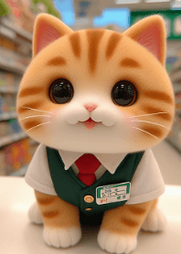 Meow works in convenience store (Japan)