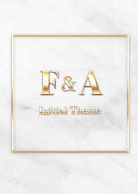 [ F&A ]  Initial Theme Gold White