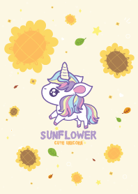 Unicorn Sunflower Cutie