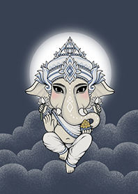 พระพิฆเนศ : นอนบนกองเงินกองทอง