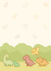Walking little dino_pattern7