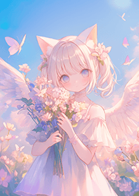 花園の夢幻貓天使女孩❤️2