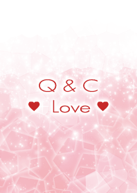 Q & C Love Crystal Initial theme