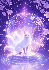⭐️紫色聖光結界九尾狐王❤️