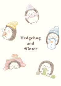 Hedgehog and Winter beige