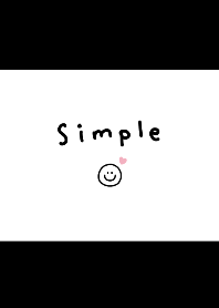 simple monotone and pink theme