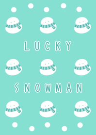 LUCKY SNOWMAN-MINT GREENj