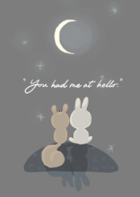 兔子與松鼠 (銀灰)