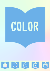 blue color rainbow  Q16