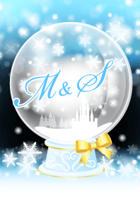 M&S -Snow dome-light blue-