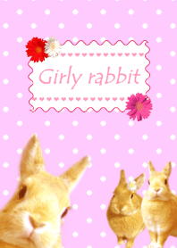 도트 무늬와 토끼