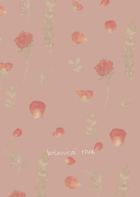 botanical rose -pink beige-