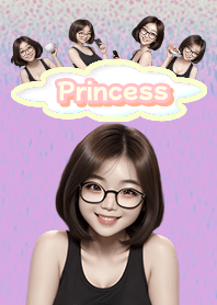 Princess attractive girl purple03