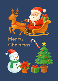 快樂的聖誕節(午夜藍)