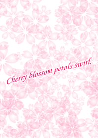 Cherry blossom petals swirl.