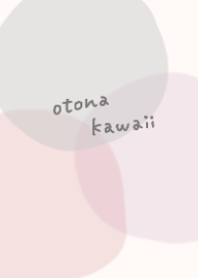 Cute gray and dull pink