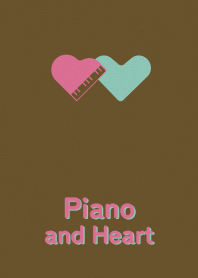 ピアノ型のハートと♥ チョコスイーツ