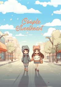sweetie couple honeymoon in winter 3