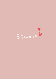 Simple and cute *pink beige.