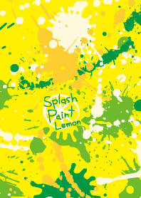 Splash paint lemon color