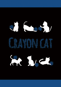 Black & Blue / Crayon Cat