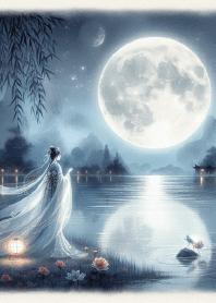 Night by the Glistening Lake