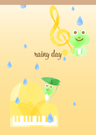 Rainy Day Music3 brown & yellow