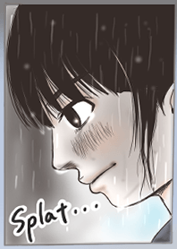 Girl's heart rain from Japan