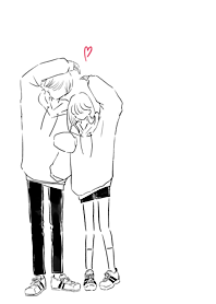 Couple in matching hoodies 03