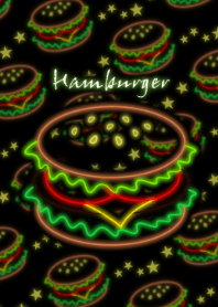 Hamburger -Neon style-