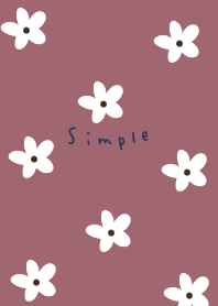 Sophisticated dusty pink floral pattern.