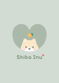 Shiba Inu2 Orange - green