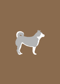 シンプルな犬（シベリアンハスキー）