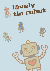 Lovely Tin Robot_blue
