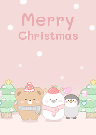 Bear on Christmas in Pink!