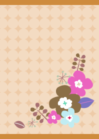 Northern Flowers12 on brown