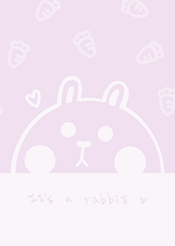 兔兔與紅蘿蔔J-淡灰色(Pu3)
