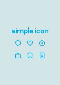 Simple icon [TURQUOISE] No.118