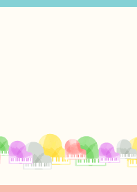 Colorful Piano on P&B