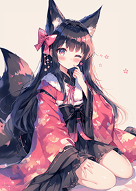小性感の黑狐少女❤️