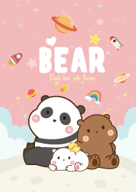 น้องหมี&น้องเป็ด ตัวกลมน่ารัก สีชมพู
