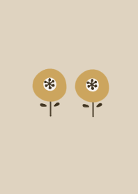Natural beige yellow flowers.