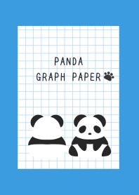 PANDA GRAPH PAPER/BLUE/YELLOW