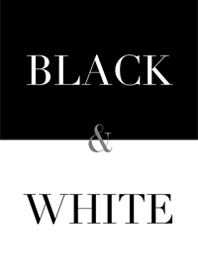 black & white.