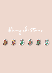 christmas socks - sea shell