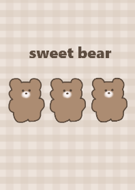 sweet bear /beige brown